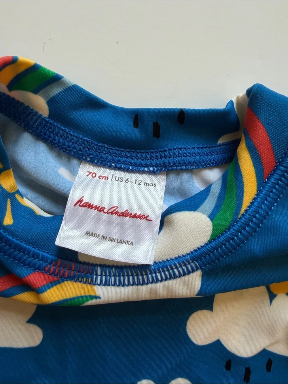 Hanna Andersson Swimsuit, Rainbow Print, Size 6-12M